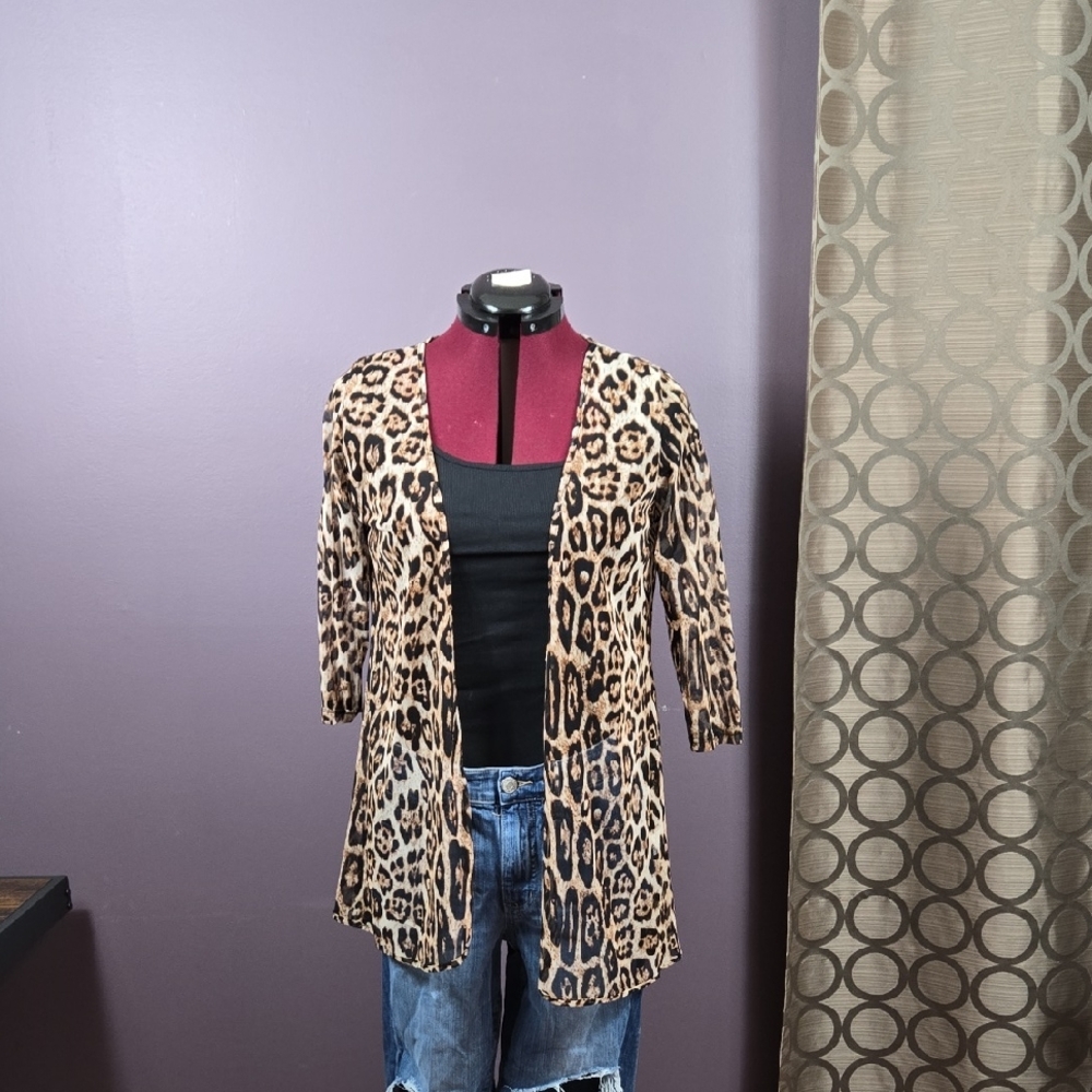 Leopard Print Women's cardigan